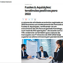 Fuses & Aquisies: tendncias positivas para 2022